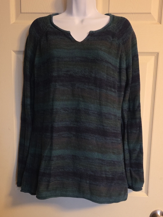Eddie Bauer Sweaters - Eddie Bauer Striped Knit Sweater Size Large